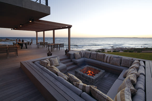 <div class="caption-credit"> Photo by: Courtesy of Playa Vik</div><b>Jose Ignacio, Uruguay <br></b> <br> <b>Where to Stay:</b> <a rel="nofollow noopener" href="http://www.playavik.com/indexENG.php" target="_blank" data-ylk="slk:Playa Vik;elm:context_link;itc:0;sec:content-canvas" class="link ">Playa Vik</a> <br> <br> <b>Why we love it:</b> The resort itself is an avant-garde architectural masterpiece boasting six glass-walled casas, each filled withunique contemporary art <br> <br> <b>What you'll do there:</b> Take in the sunset over cocktails at the on-property firepit; dinner in the wine cellar; a midnight swim in the cantilevered pool with fiber optic lights <br> <br> <b>Rates per night:</b> starting at $1250 per night <br> <br> <b>MORE ON DUJOUR.COM: <br> <a rel="nofollow noopener" href="http://www.dujour.com/life/1707/kyoto-luxury-hotel-hoshinoya" target="_blank" data-ylk="slk:Destination Kyoto: The Rise of Japan's Travel Industry;elm:context_link;itc:0;sec:content-canvas" class="link ">Destination Kyoto: The Rise of Japan's Travel Industry</a> <br> <a rel="nofollow noopener" href="http://www.dujour.com/2013-02/788/three-days-of-luxury-on-the-caribbeans-most-private-island" target="_blank" data-ylk="slk:Three Days of Luxury on the Carribean's Most Private Island;elm:context_link;itc:0;sec:content-canvas" class="link ">Three Days of Luxury on the Carribean's Most Private Island</a> <br></b> <a rel="nofollow noopener" href="http://www.dujour.com/life/1687/new-luxury-resorts-spas-fiji-yasawa" target="_blank" data-ylk="slk:Fiji State of Mind: A Remote Vacation in the South Pacific;elm:context_link;itc:0;sec:content-canvas" class="link "><b>Fiji State of Mind: A Remote Vacation in the South Pacific</b></a>