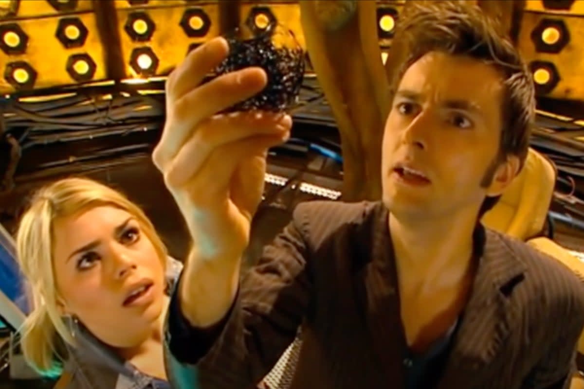 Billie Piper and David Tennant in ‘Fear Her’ (BBC)