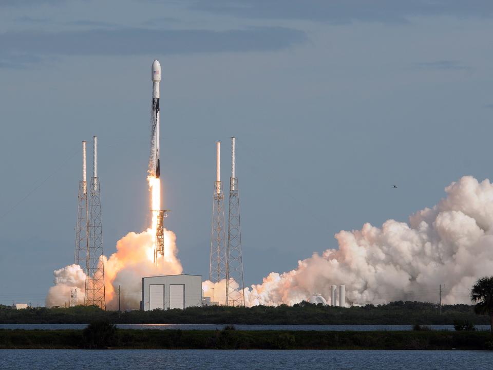 SpaceX's launch of Falcon 9 rocket lifts off from Cape Canaveral Air Force Station