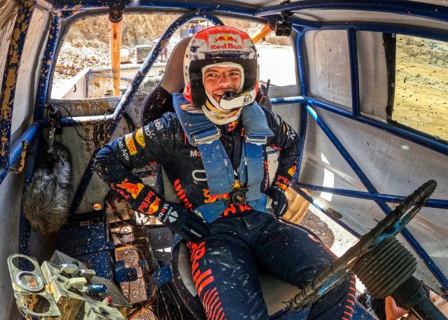 Watch Red Bull's F1 Drivers Wheel Monster Trucks On Dirt