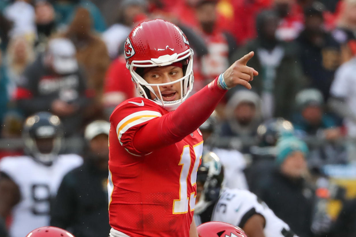 Kansas City Chiefs quarterback Patrick Mahomes suffered a high ankle sprain last week. (Photo by Scott Winters/Icon Sportswire via Getty Images)