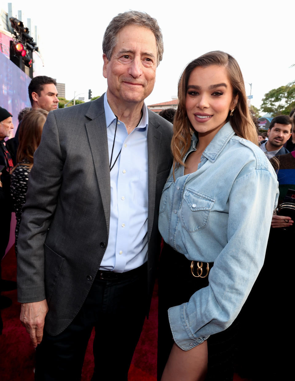 Tom Rothman and Hailee Steinfeld