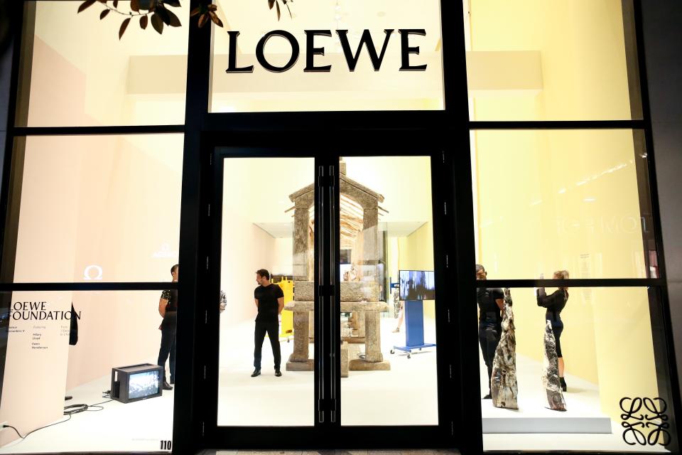 Outside the Loewe store