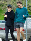 <p>Olivia Wilde and her younger brother Charlie Cockburn enjoy some fresh air together in Los Angeles on Wednesday. </p>