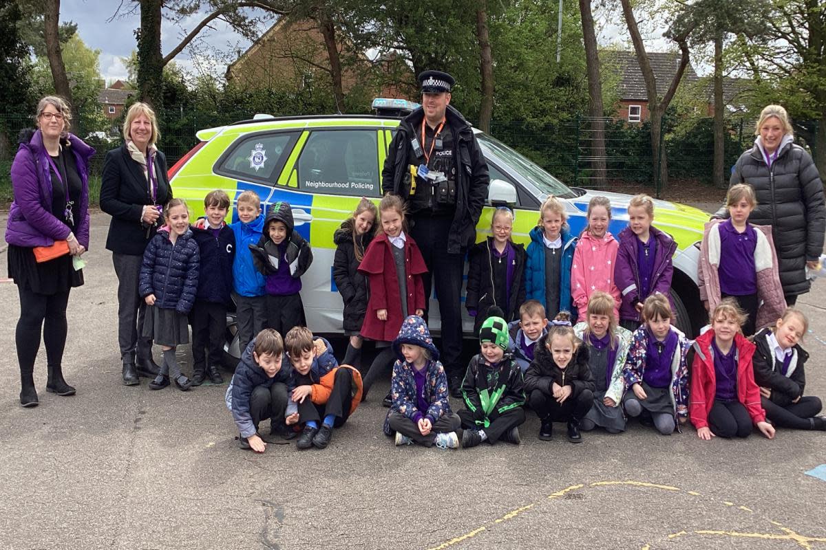 Schoolchildren receive road safety education from Norfolk Police <i>(Image: Submitted)</i>
