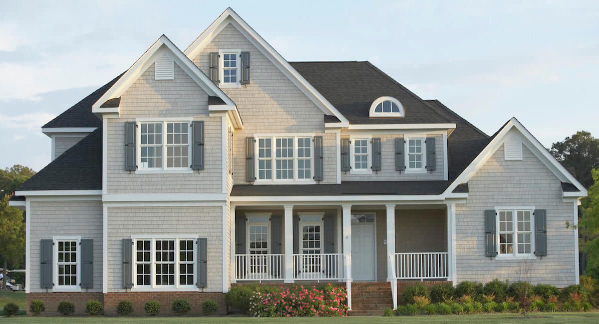 Front view of a two-story residential home