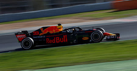 Motor Racing - F1 Formula One - Formula One Test Session - Circuit de Barcelona-Catalunya, Montmelo, Spain - March 6, 2018 Max Verstappen of Red Bull during testing REUTERS/Juan Medina