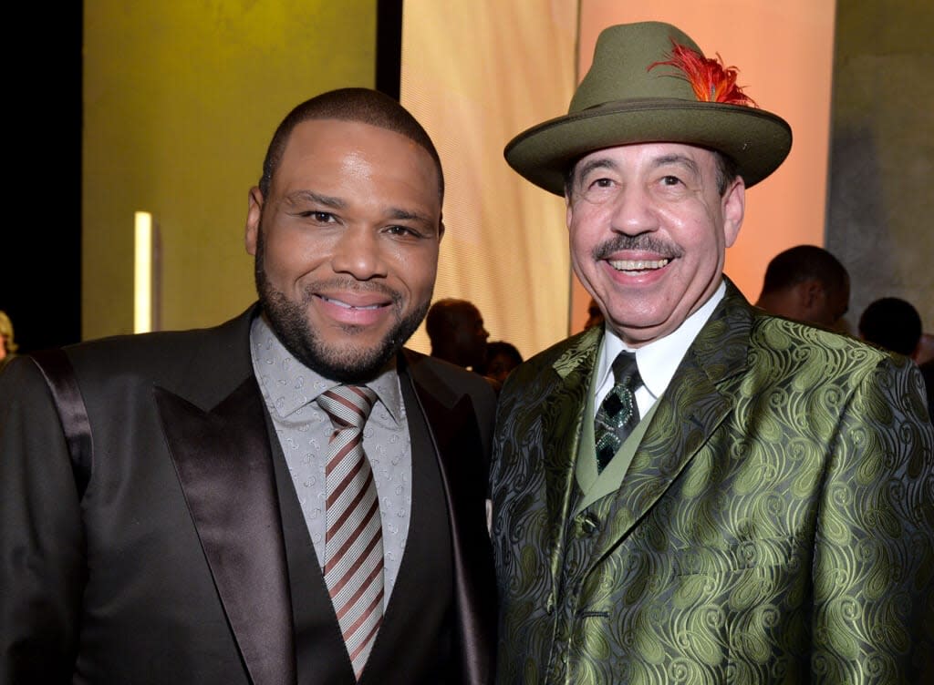 PASADENA, CA – FEBRUARY 22: Actor Anthony Anderson (L) and Judge Craig Strong attend the 45th NAACP Image Awards presented by TV One at Pasadena Civic Auditorium on February 22, 2014 in Pasadena, California. (Photo by Alberto E. Rodriguez/Getty Images for NAACP Image Awards)