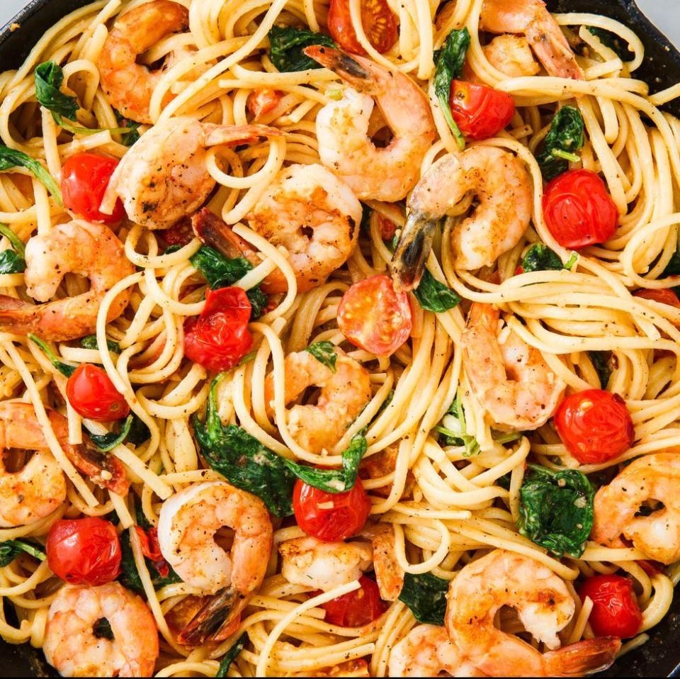 Creamy Shrimp Linguine