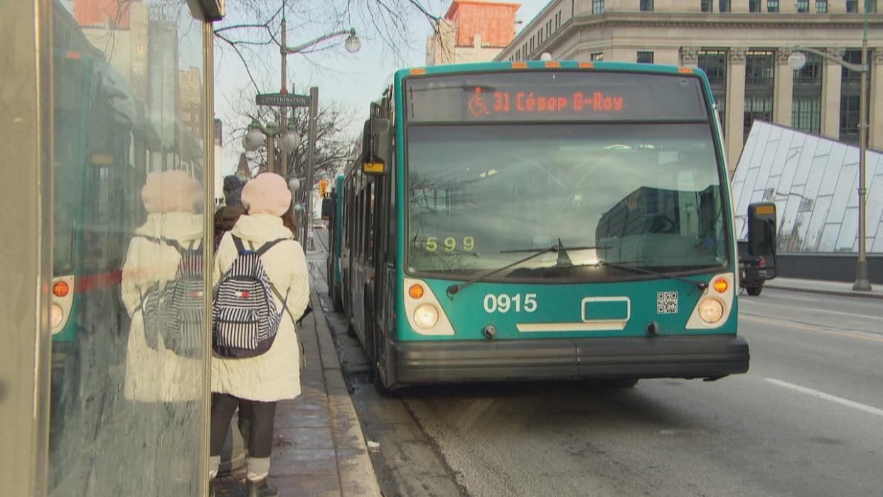STO is the main public transit body in Gatineau, Que. The city is looking at introducing a vehicle registration tax to help fund public transit. (CBC - image credit)