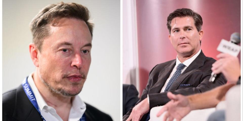 Elon Musk und Ross Gerber. - Copyright: Leon Neal/Getty Images and Emma McIntyre/Getty Images