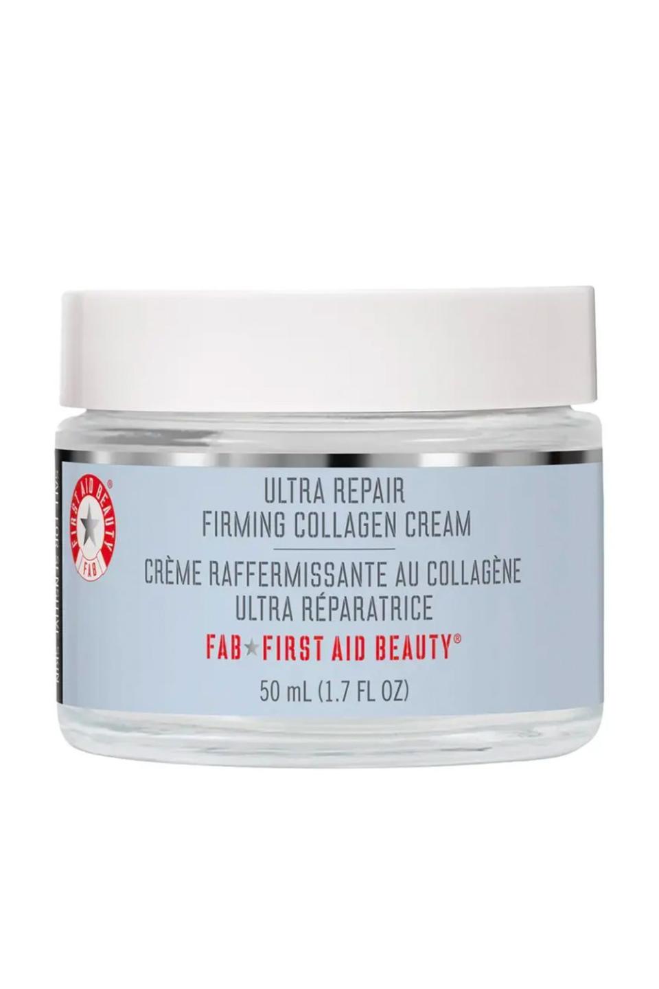 1) First Aid Beauty Ultra Repair Firming Collagen Cream