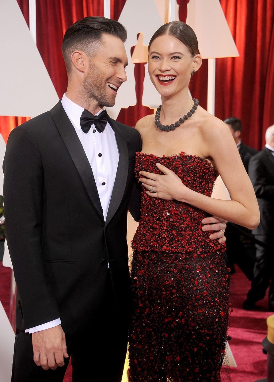 <p><strong>Age gap: </strong>10 years</p><p>Maroon 5 frontman Adam Levine, 40, and his Victoria's Secret model wife, Behati Prinsloo, 31, have been married since 2014. They welcomed two daughters, Dusty Rose and Gio Grace, in 2016 and 2018.</p>