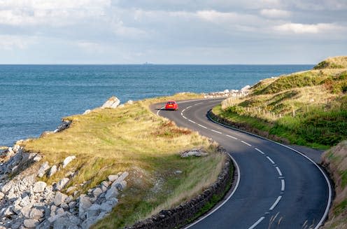 <span class="caption">Antrim coastal road, Northern Ireland.</span> <span class="attribution"><a class="link " href="https://www.shutterstock.com/image-photo/eastern-coast-northern-ireland-antrim-coastal-1359226952" rel="nofollow noopener" target="_blank" data-ylk="slk:Nahlik/Shutterstock;elm:context_link;itc:0;sec:content-canvas">Nahlik/Shutterstock</a></span>