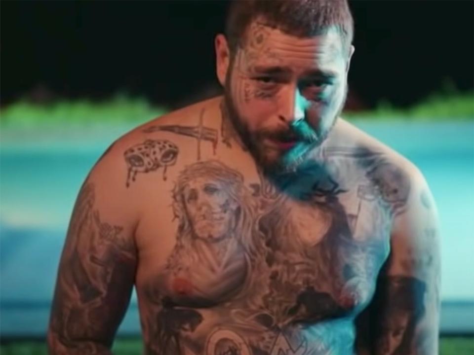 Post Malone - Insane MV (Tattoo detail)