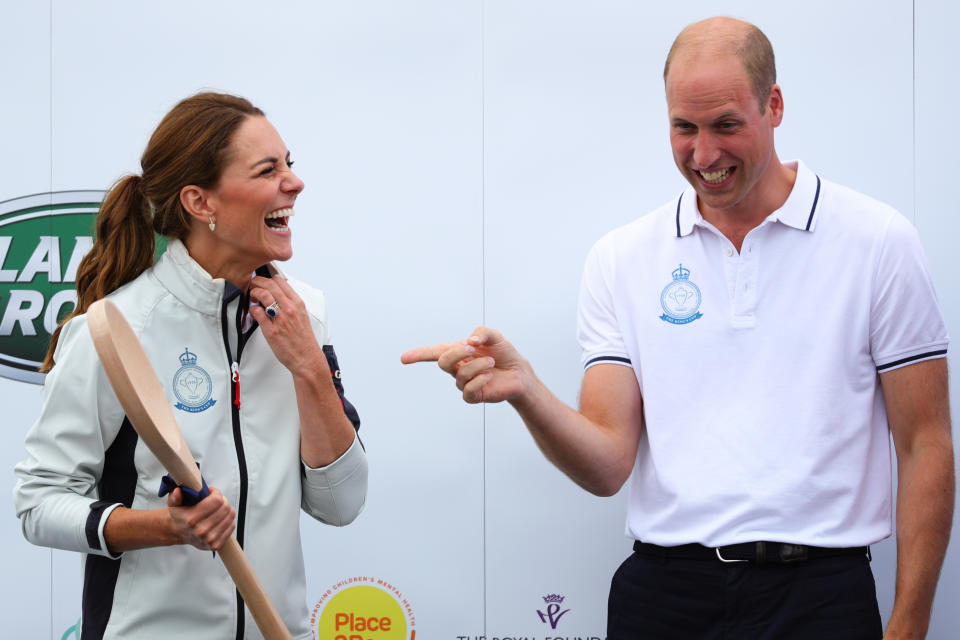 William can't resist making fun of his wife.<em> [Photo: Getty]</em>