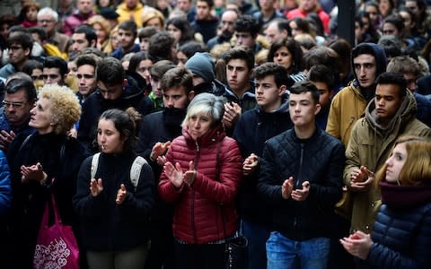 Neighbours of Inocencio Arias García - Credit: REUTERS