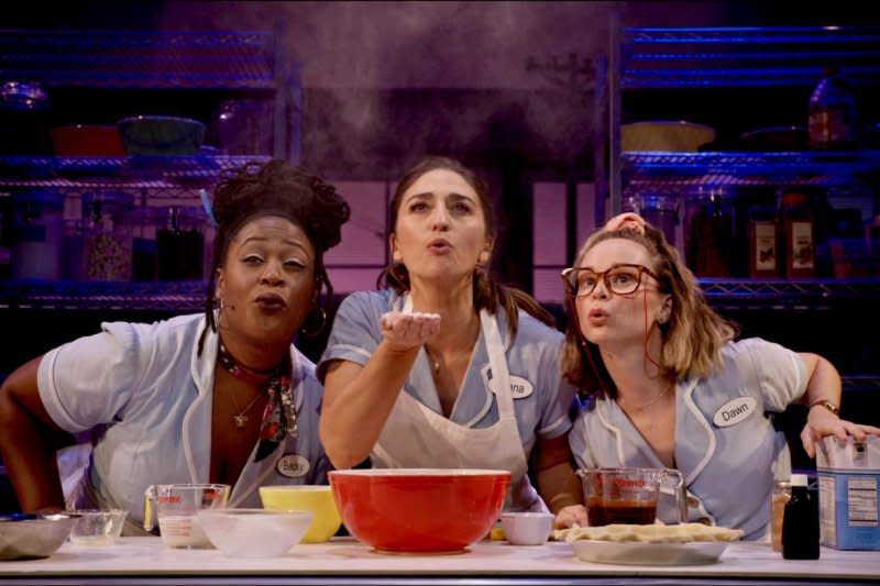 From left to right, Charity Dawson, Sarah Bareillis and Caitlin Houlahan star in "Waitress: The Musical." Photo courtesy of Bleecker Street