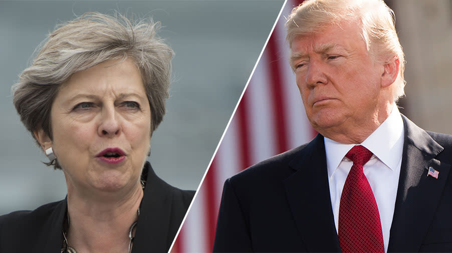 Theresa May stepped in to correct Donald Trump about his views of ‘no-go areas’ in London