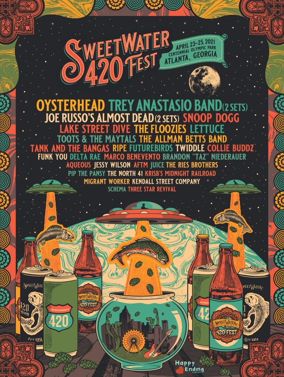 SweetWater 420 Fest 2021 lineup