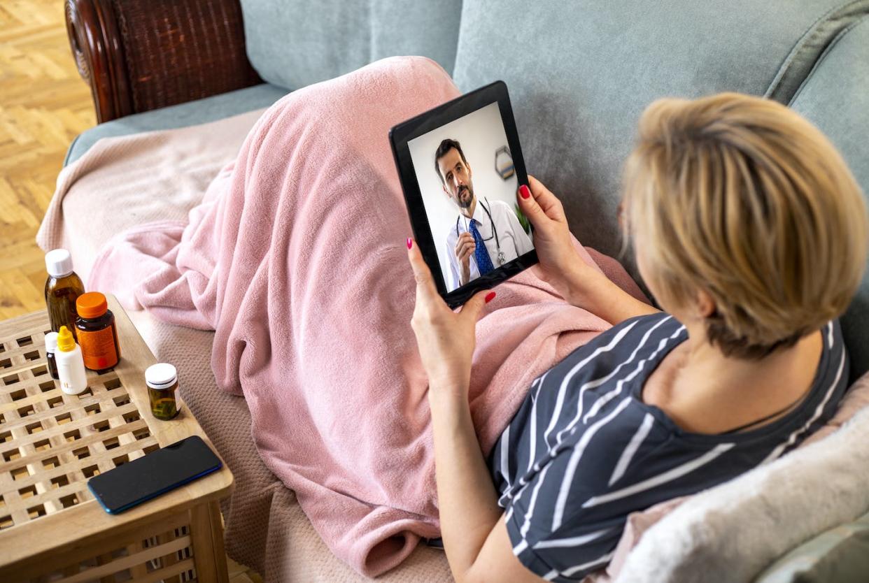 The COVID-19 pandemic brought telehealth into the mainstream. <a href="https://www.gettyimages.com/detail/photo/telemedicine-royalty-free-image/1390865559?phrase=telehealth+abortion+care&adppopup=true" rel="nofollow noopener" target="_blank" data-ylk="slk:Sladic/E+ via Getty Images;elm:context_link;itc:0;sec:content-canvas" class="link ">Sladic/E+ via Getty Images</a>