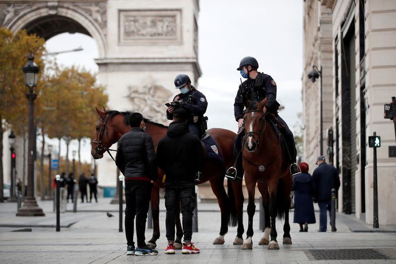 FILE PHOTO: Paris during the second national lockdown due to the spread of COVID-19 infection