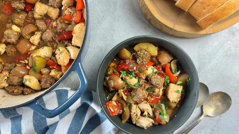 chicken and sausage stew