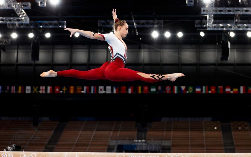 German Olympic gymnasts wear full-length bodysuits in stand against 'sexualisation' in sport - SHUTTERSTOCK