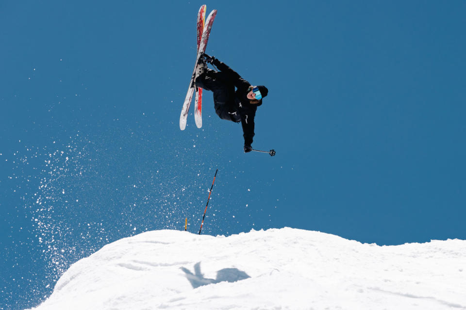 Getting inverted puts a smile on Chris Benchetler's face.<p>Dragon Alliance</p>