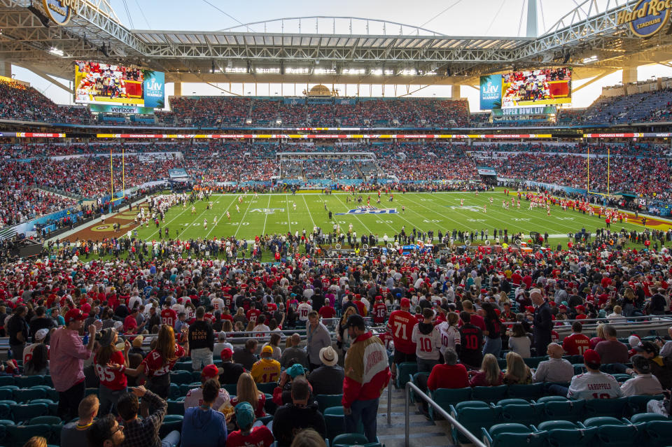 The NFL is determined to start the 2020 season on schedule and with fans filling its stadiums. (Photo by Doug Murray/Icon Sportswire via Getty Images)