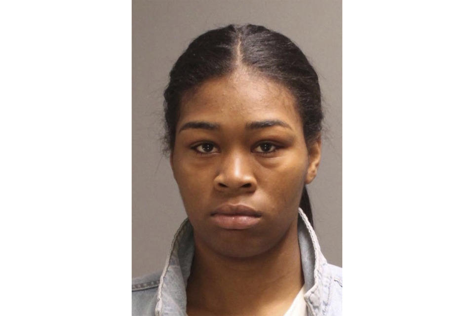 FILE - This booking photo provided by the Philadelphia Police Department shows Xianni Stalling, who ss accused of aiding two inmates, Ameen Hurst and Nasir Grant, who escaped on May 7, 2023, from a Philadelphia prison. A federal marshals fugitive task force on Wednesday, May 17, has recaptured Hurst, 18, the second of two inmates who escaped from a Philadelphia prison earlier this month, authorities said. Grant was arrested Thursday, May 11. (Philadelphia Police Department via AP)