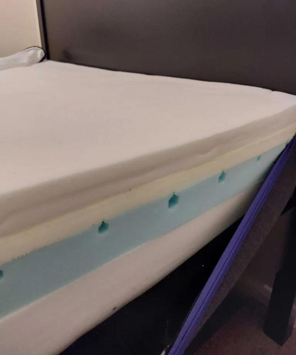 Layers of foam inside the Nectar Premier Hybrid Mattress.