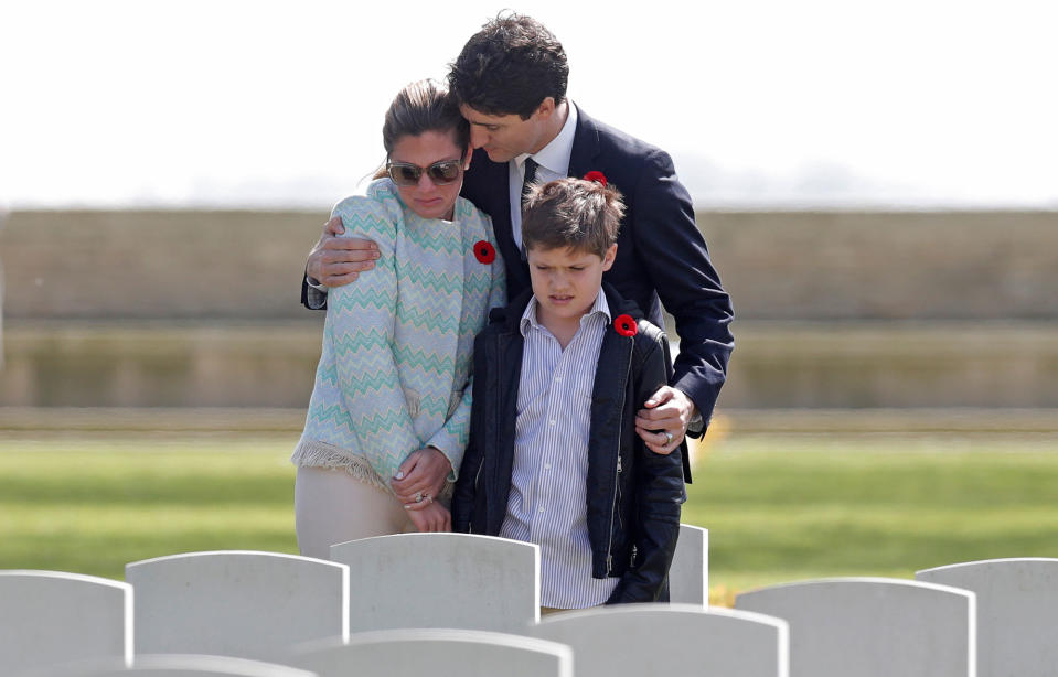 Prime Minister Trudeau and family pay their respects