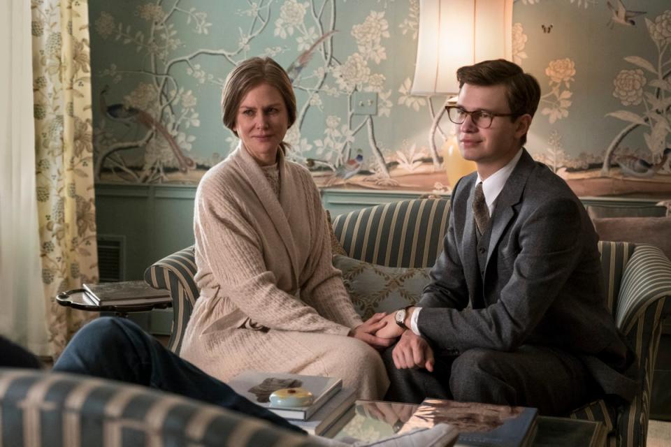 Nicole Kidman as Mrs Barbour and Ansel Elgort as Theo Decker in ‘The Goldfinch’ (Warner Bros Pictures/Amazon Studios)