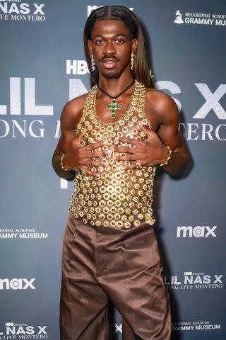 <p>Presley Ann/Getty</p> Lil Nas X in Los Angeles in January 2024