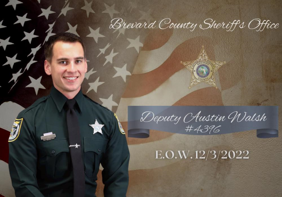 Brevard Sheriff's Office Deputy Austin Walsh was killed Saturday in an off-duty incident in Palm Bay, Sheriff Wayne Ivey said in a Facebook post. The incident is under investigation. Walsh was 23 years old, Ivey said.