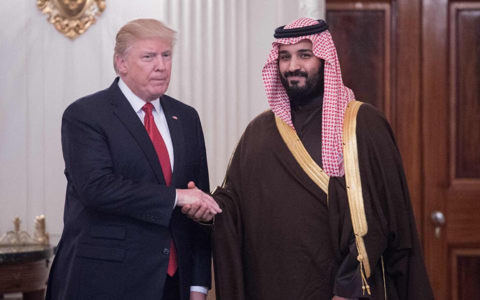 Mohammed bin Salman is Saudi's defence minister and has met several times with Donald Trump - Credit: AFP PHOTO / NICHOLAS KAMMNICHOLAS KAMM/AFP/Getty Images