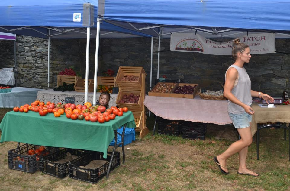 Amy Smith, right, is the owner of The Local Patch, a market garden in Portsmouth.