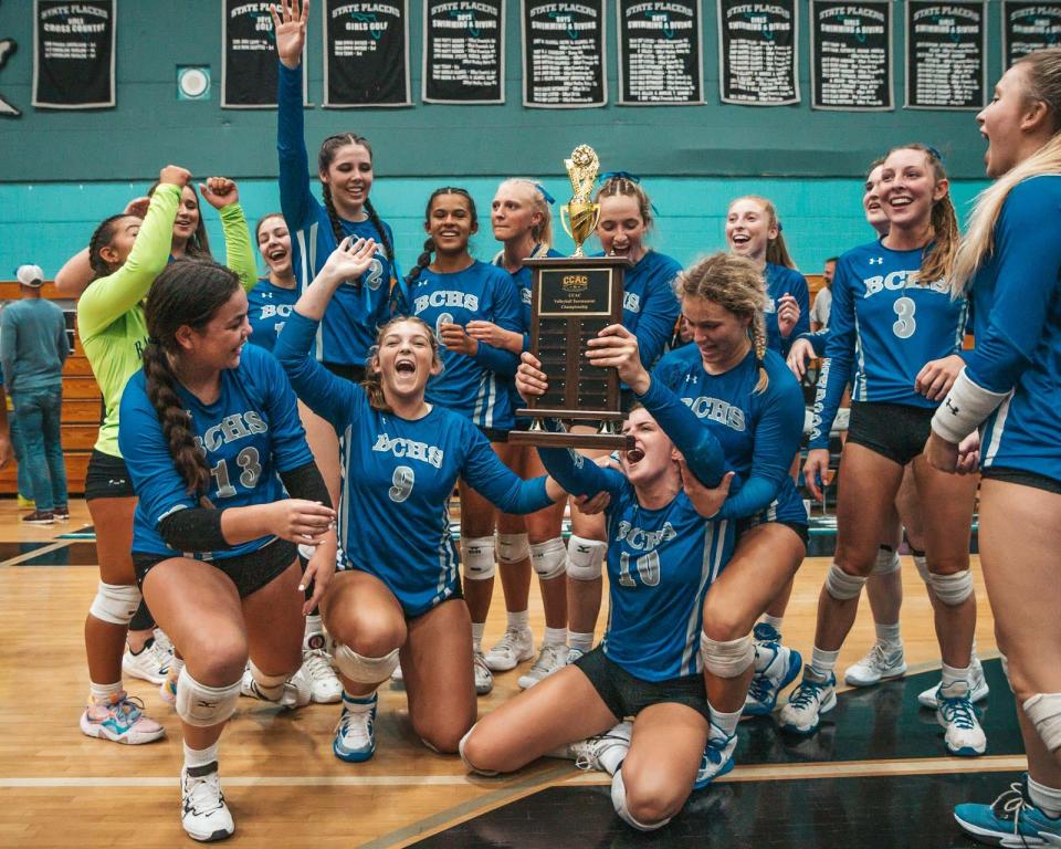 Barron Collier played Gulf Coast for the 2022 Collier County Athletic Conference title on Wednesday. The Cougars came back from two games down to beat the Sharks and win the crown 3-2.