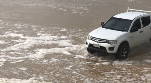 The tide is understood to be above 2 metres. Source: Supplied / Callum Campbell