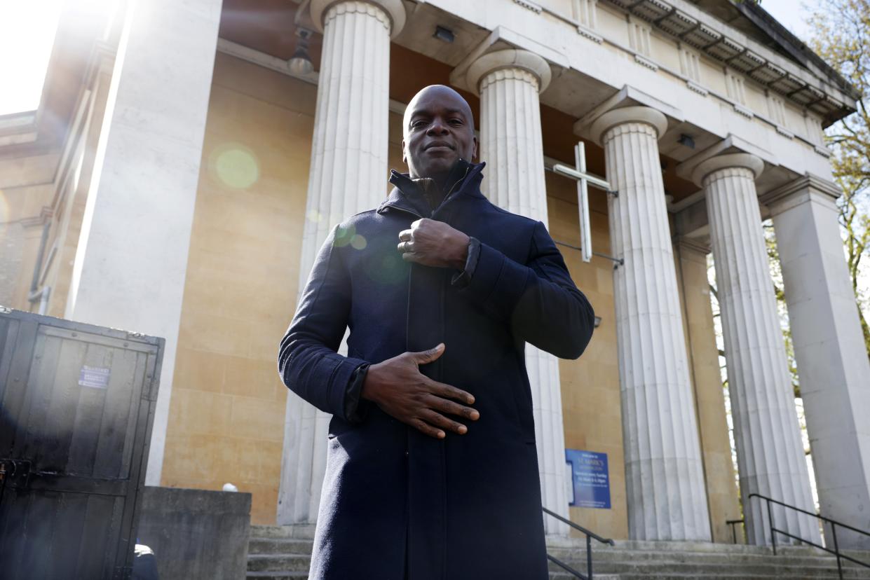 File: Shaun Bailey poses for a photo as he speaks to the media on 5 May 2021 (Getty Images)