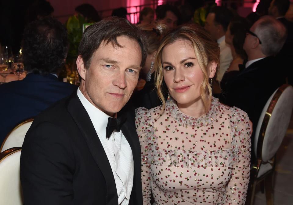 <p>Shortly after meeting on set of the HBO show <em>True Blood</em>, costars Anna Paquin, 39, and Stephen Moyer, 52, began their romantic relationship. The couple would later wed in Malibu, California on August 21, 2010 and would welcome a set of fraternal twins, Charlie and Poppy, 2 years later in September 2012. </p>
