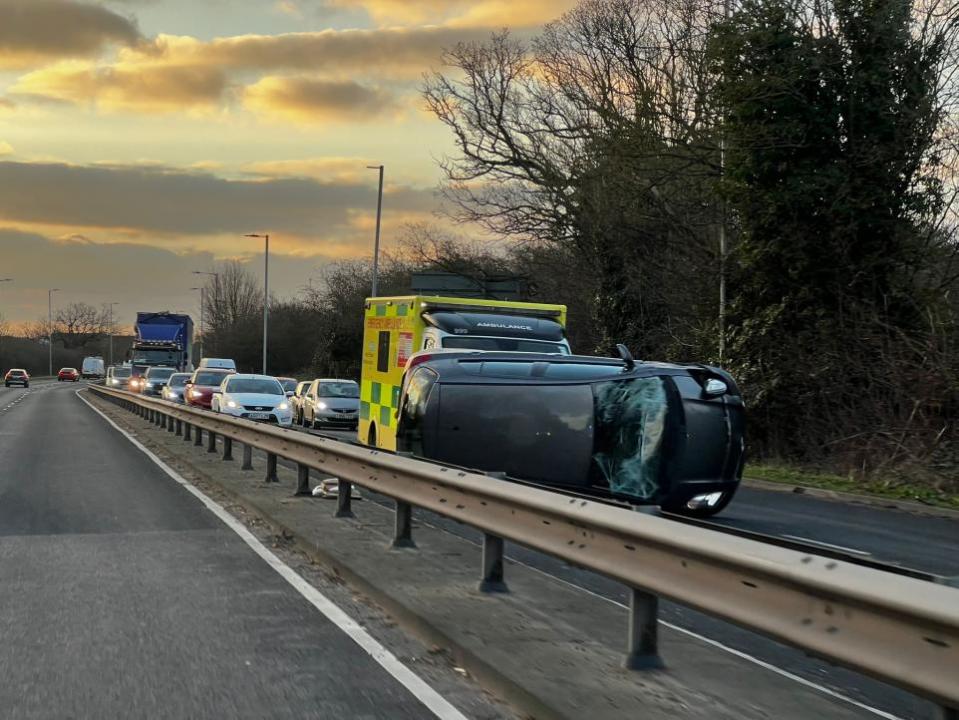 Echo: Ambulance crews are attending the scene in Wickford.