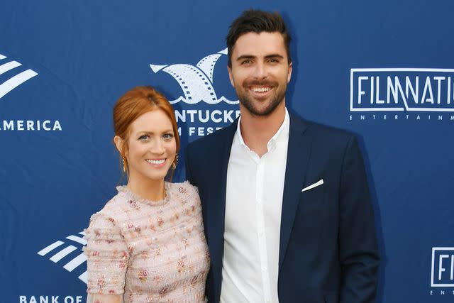<p>Nicholas Hunt/Getty</p> Brittany Snow and ex-husband Tyler Stanaland in 2019.