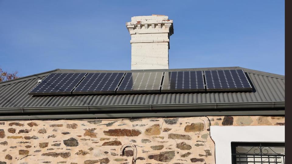 Solar panels on the roof of a property (file image)