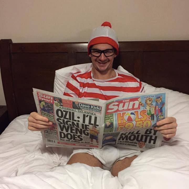 JJ McMenamin changed his Facebook profile picture to Where's Wally and handed himself into North Yorkshire Police. Source: Facebook