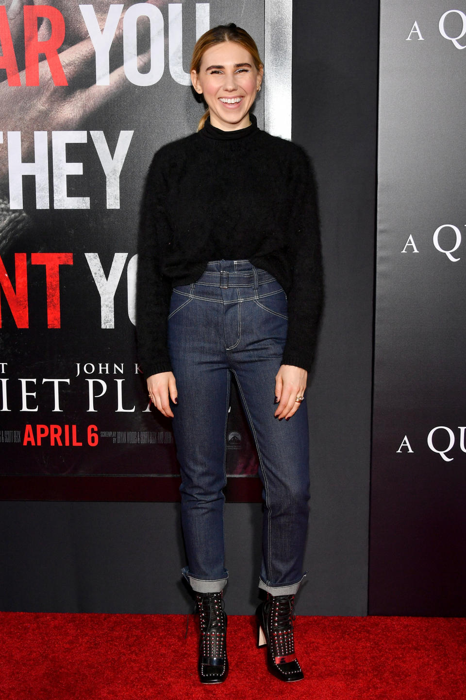 Zosia Mamet at the NYC premiere of ‘A Quiet Place’