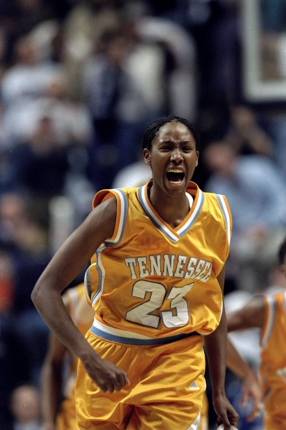 Chamique Holdsclaw repping an iconic '90s jersey.
