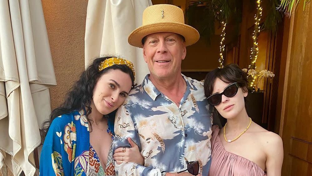Bruce, Rumor, And Tallulah Willis on Hawaii vacation