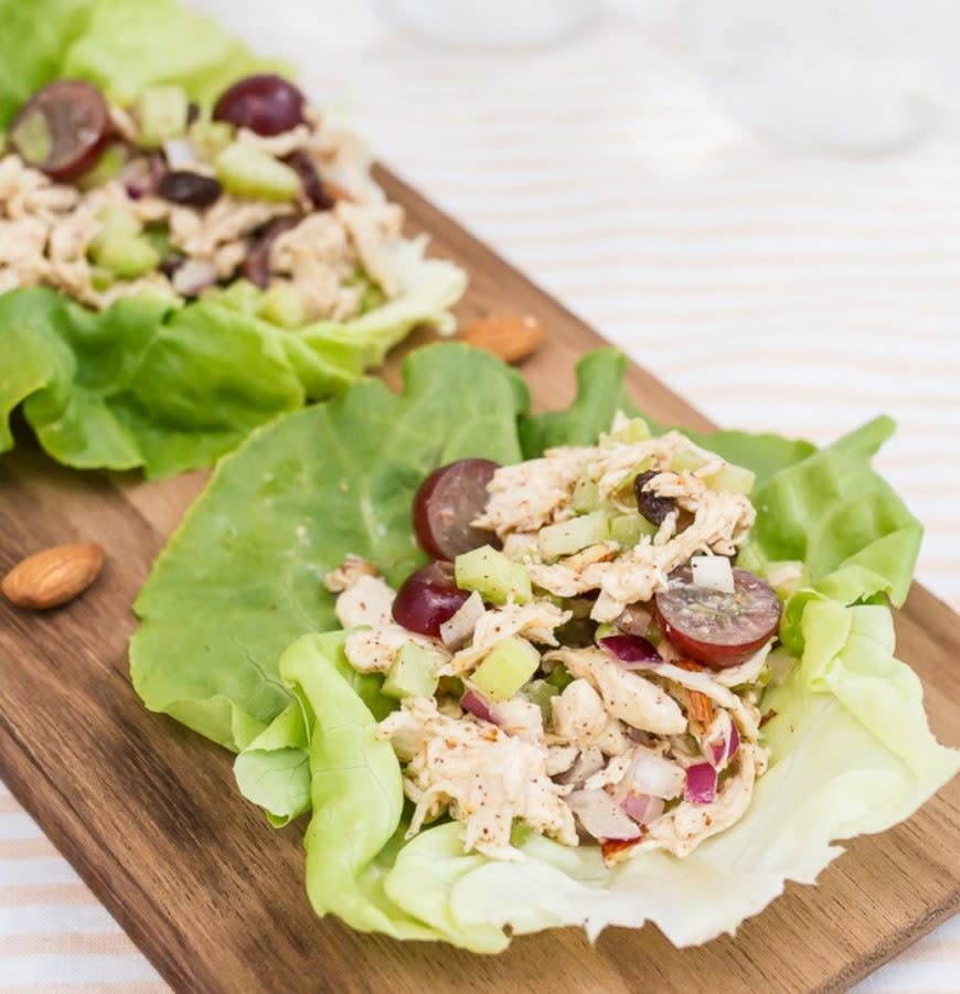 Almond Butter Chicken Salad from Eating Bird Food